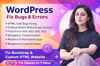 fix wordpress issues, divi and elementor bugs
