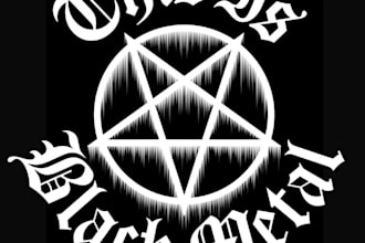 design a dark ritual black metal logo for your band