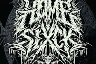 design a brutal deathcore metal logo for your band