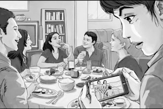 pro storyboard art your film, commercials, animation add illustration pages