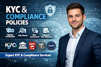 write aml, kyc and compliance policies