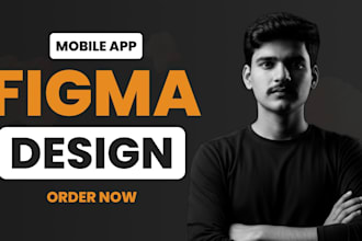 design modern mobile app UI UX in figma
