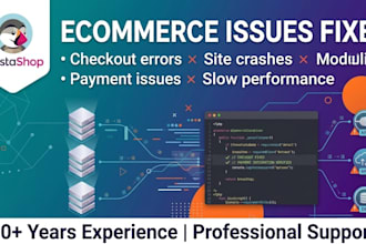 fix prestashop bugs, errors and ecommerce issues
