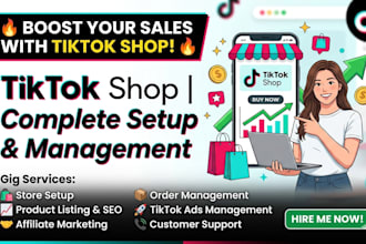 setup tiktok shop shopify dropshipping store and tiktok affiliate marketing