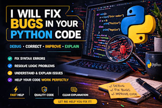 fix bugs in your python cod