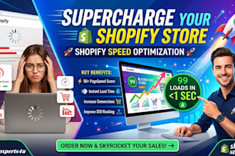 do shopify speed optimization, shopify website SEO, and fix core web vitals