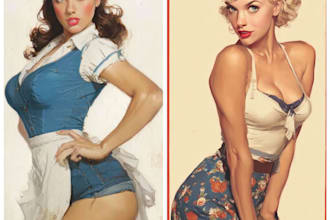 draw a cute and sexy pin up pinup girl