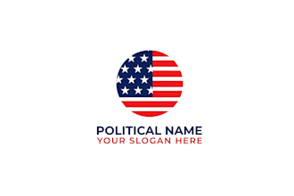 create a political campaign logo and election flyer