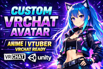 create custom vrchat avatar, anime vrchat avatar and vrchat avatar upload