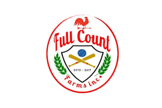 design farming and baseball team club logo
