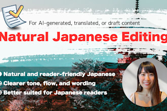 proofread and polish your japanese content