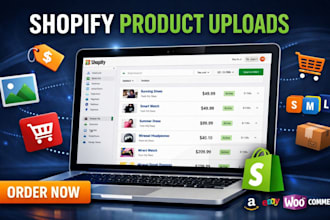 upload products to shopify store, add product listings, images and variants