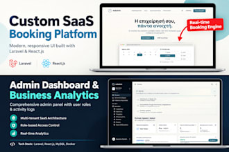 build a custom laravel web app with CRM, erp, saas features