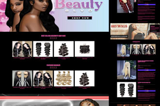 design hair extension shopify store hair extension website hair extension store
