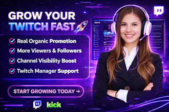improve your twitch and kick channel to get real live viewers and followers