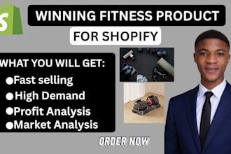find winning fitness products for shopify dropshipping store
