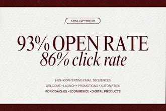 write high converting email sequences and email copy