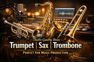 record authentic reggae and ska horn section for your song