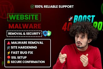 fix bugs,malware and secure use wordfence wordpress website