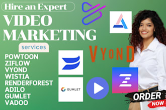 do marketing video powtoon ziflow vyond wistia renderforest adilo gumlet vadoo