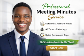 do a well detailed and professional meeting minute