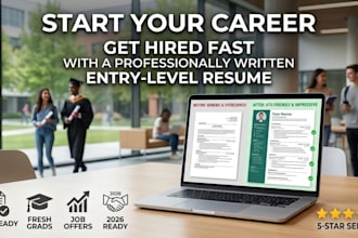 write an entry level resume for students and graduates