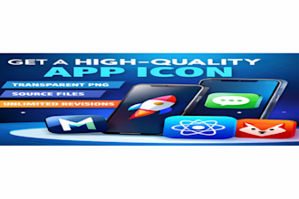 design modern and professional app icons