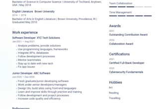 make impressive professional resume cv design