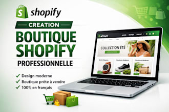 creer boutique shopify professionnelle et optimisee en francais