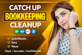 quickbooks online bookkeeping xero bank reconciliation cleanup setup