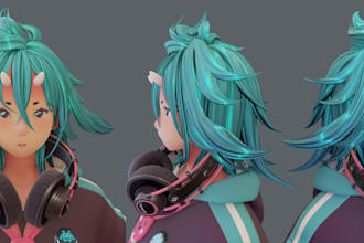 create, edit or rig mmd, weight paint, vrchat, vrm, vroid, blendshape, 3d model