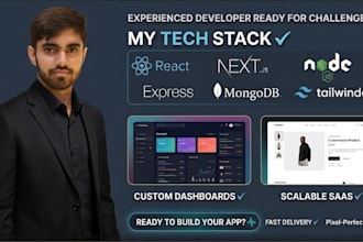 build full stack web application, market ready with deployment