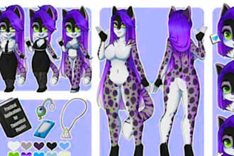 design custom furry characters for your brand, avatar, or project