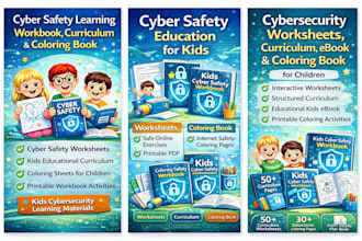 create kids cybersecurity curriculum worksheet ebook educational coloring book