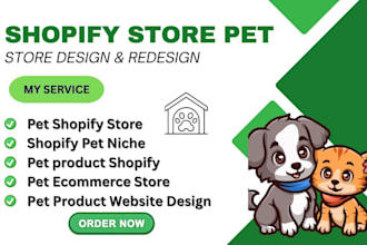 design or redesign your shopify pet store with emotional appeal