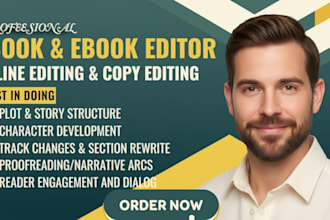 developmentally edit your fantasy or romance novel, ebook for strong structure