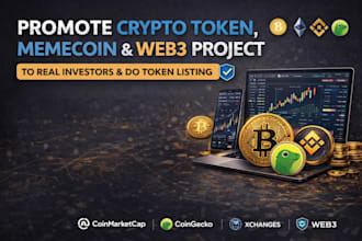 list your coin and token on coinmarketcap or coingecko