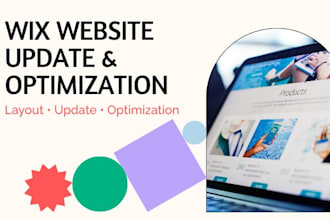 fix wix website update wix website optimization wix layout design fix wix bug
