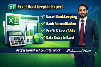 do excel bookkeeping bank reconciliation and profit and loss