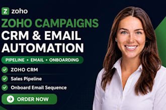 zoho campaigns zoho crm sales pipeline email automation onboard email sequence