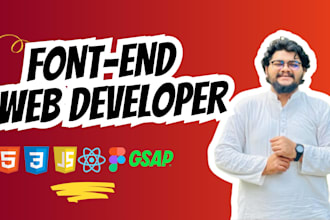 create responsive website with html,css,js,gsap and react