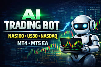 develop nas100, us30 trading bot nasdaq and stock trading bot