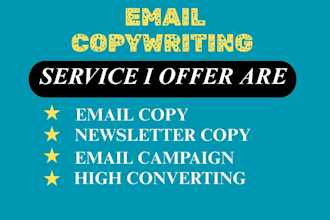 do email copywriting for sales email copy and email sequence