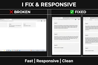 fix card layout alignment issues with responsive HTML CSS
