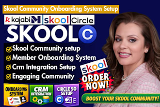 setup skool community onboarding system crm integration circle so setup
