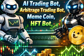 build crypto trading bot, ai trading bot,arbitrage trading bot, memecoin,hft bot