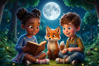 illustration für kinder geschichtenbücher im aquarellstil