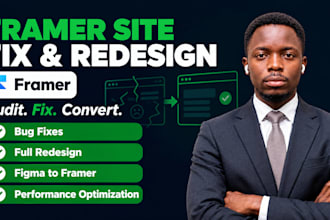 build framer website fix framer website redesign framer website framer developer