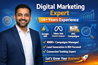 manage google ads, meta ads, PPC campaigns and digital marketing
