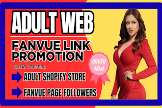 adult web promotion, adult toys and store, onlyfans and fanvue page